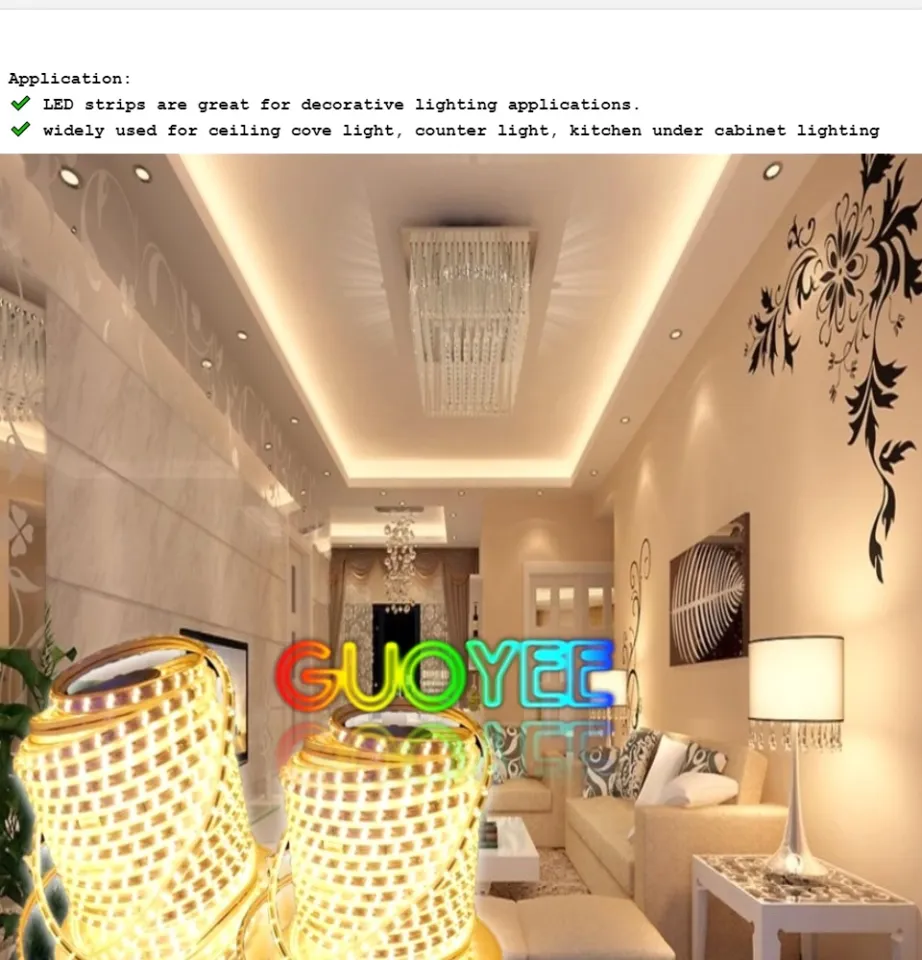 2M 3M 5M 8M Complete Set LED Strip Light warm white for ceiling