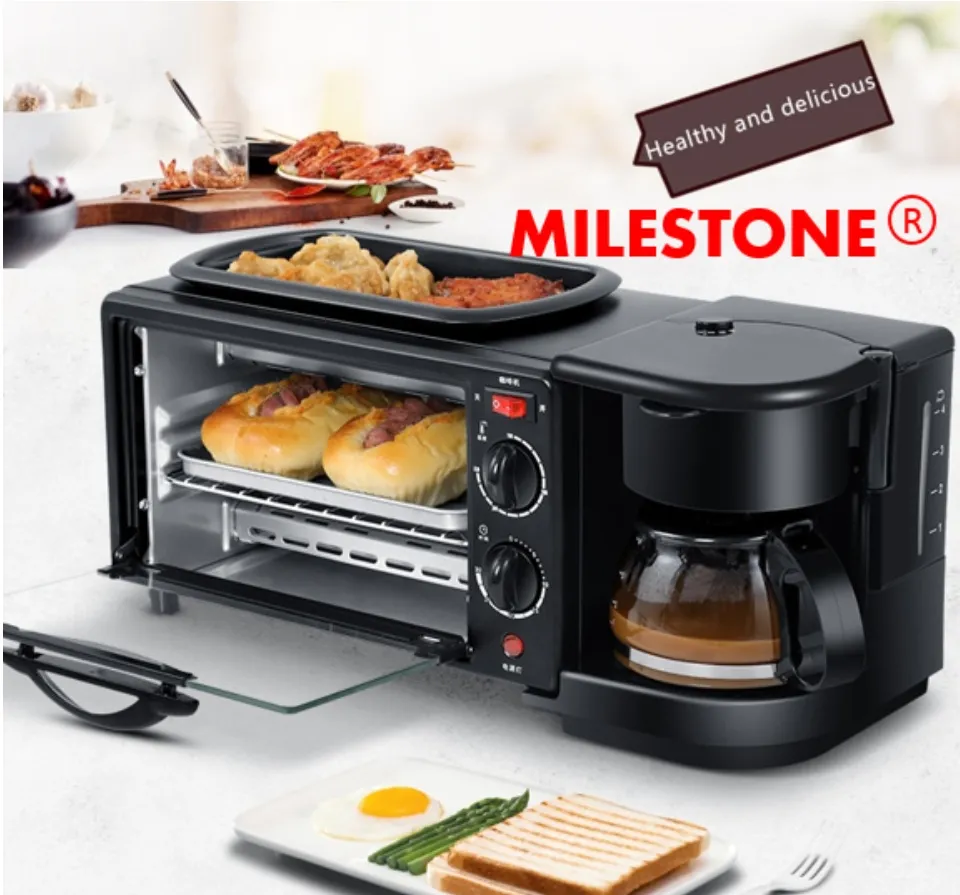 In Electric Breakfast Machine Toaster Oven Home Coffee Maker