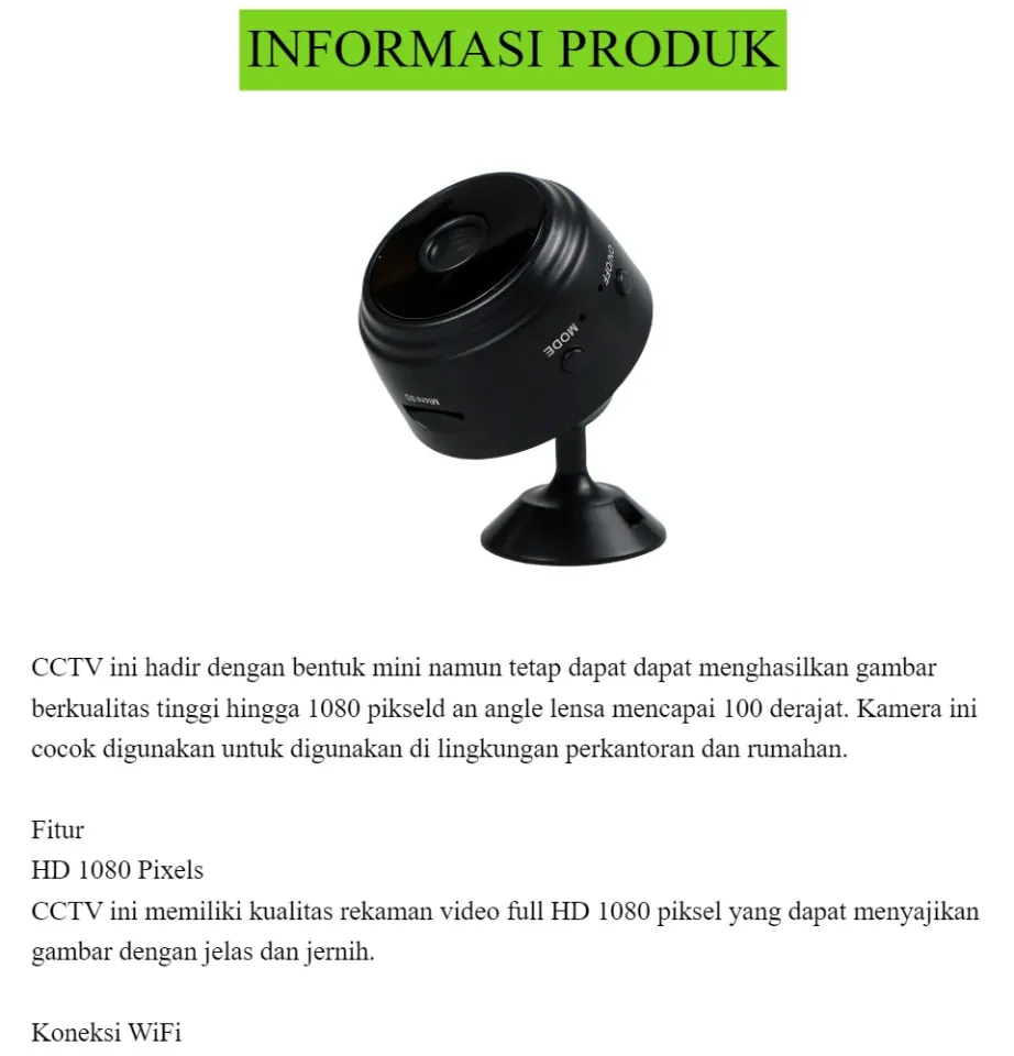 Kamera cctv tersembunyi di hot sale rumah