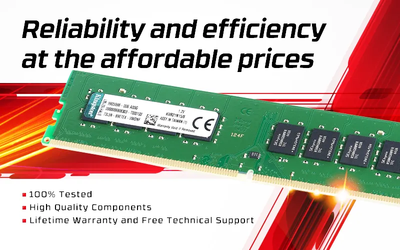 Kingston ValueRam 8GB DDR4 3200MHz Non-ECC CL19 Desktop Memory