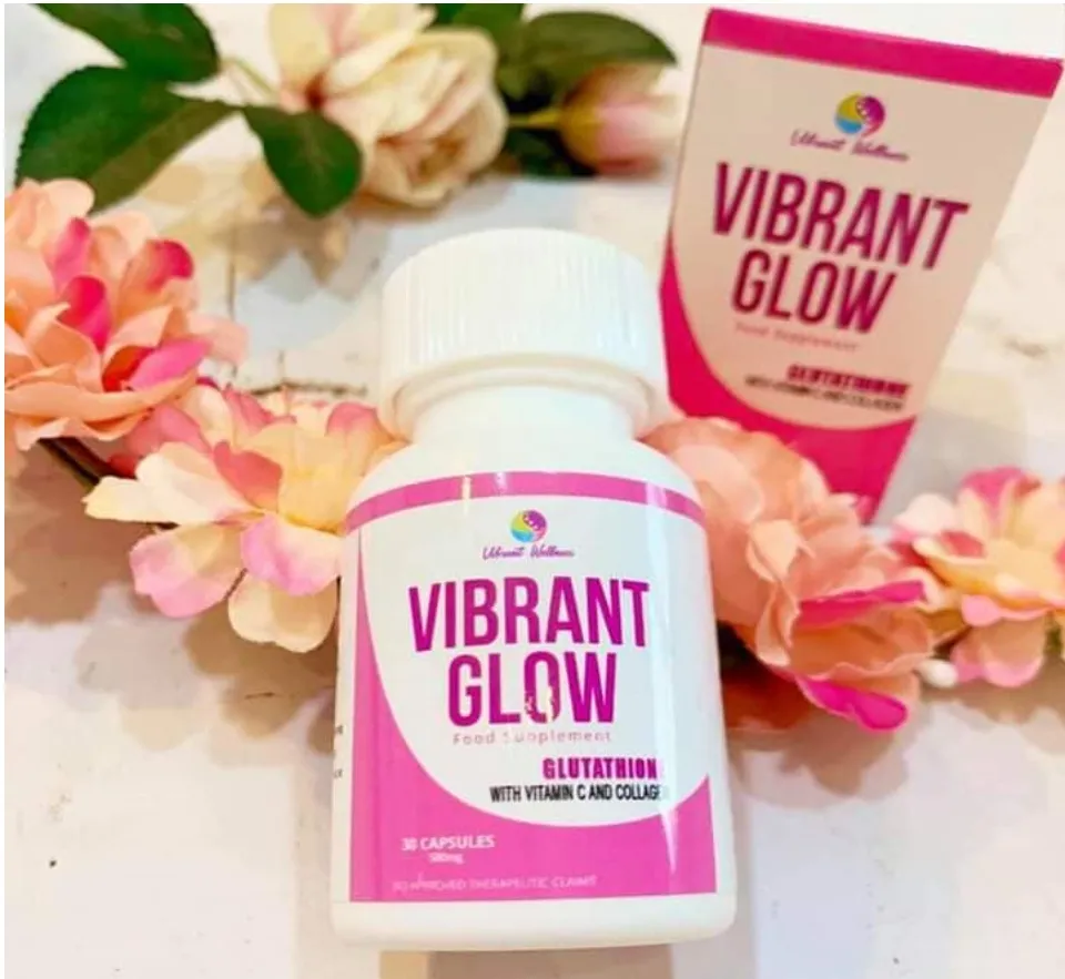 Vibrant Glow 30 Capsule | Glutathione Capsule | Vibrant Wellness Products |  Glutathione with Collagen and Vitamin C