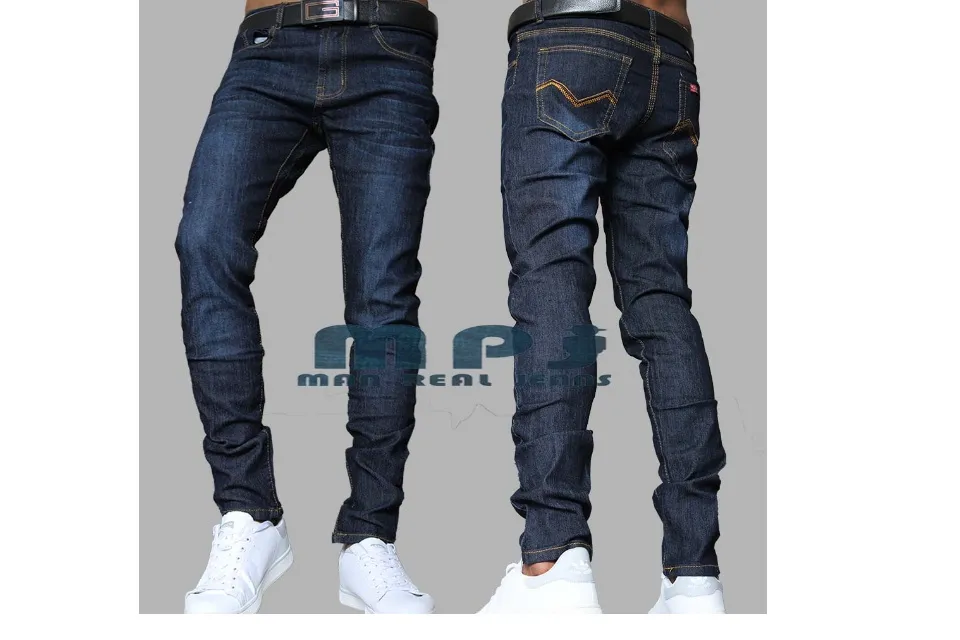 MPJ Man Dark Blue Pants Skinny Jeans Stretchable Denim Lalaki Maong