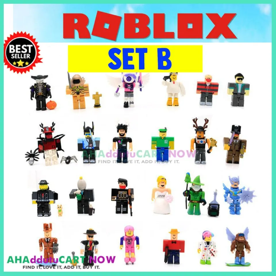 24pcs SET B ROBLOX TOY for KIDS Boys Girls Action Characters Figures 7cm  PVC Suite Doll