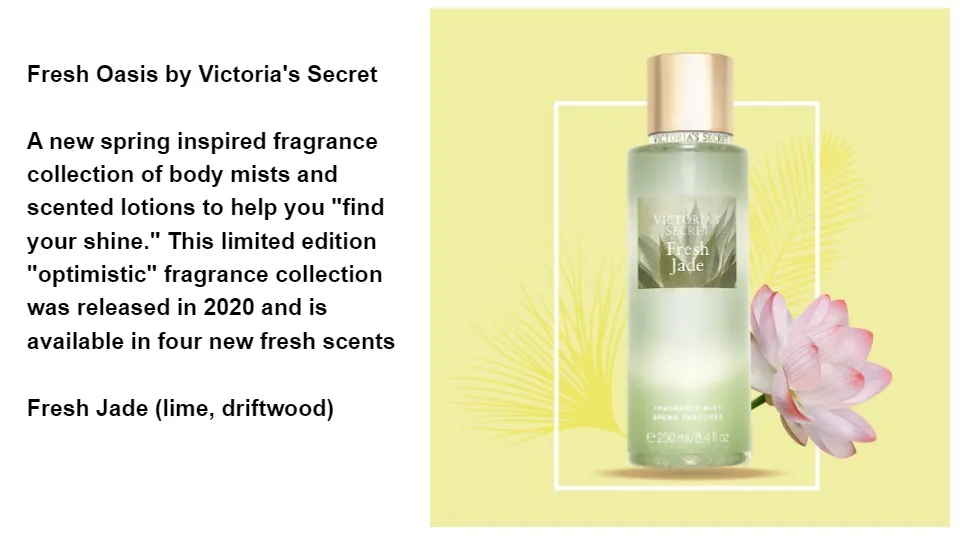 Victoria's secret fresh oasis fresh online jade