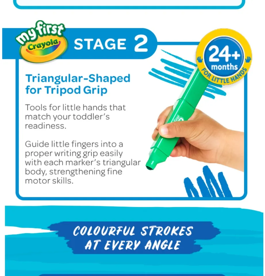 Crayola My First Crayola Tripod Grip Washable Markers count