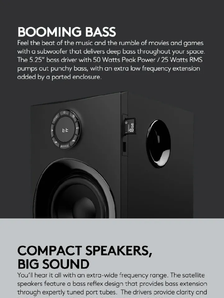 Logitech Z607 Surround Sound Speakers with Bluetooth Lazada