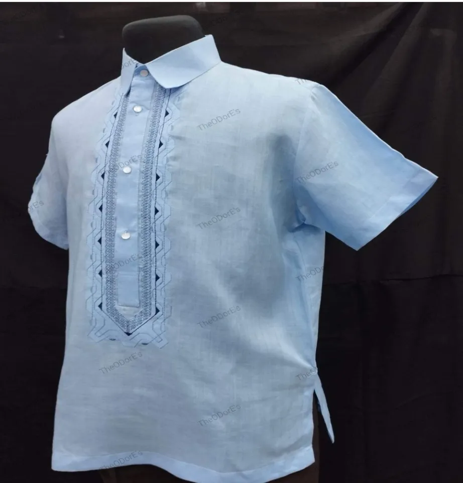 Polo barong short on sale sleeve