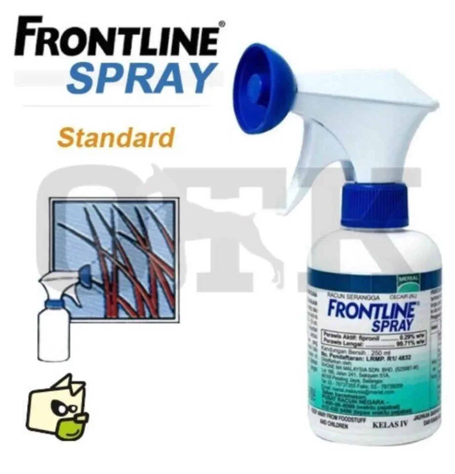 Frontline spray for outlet mites