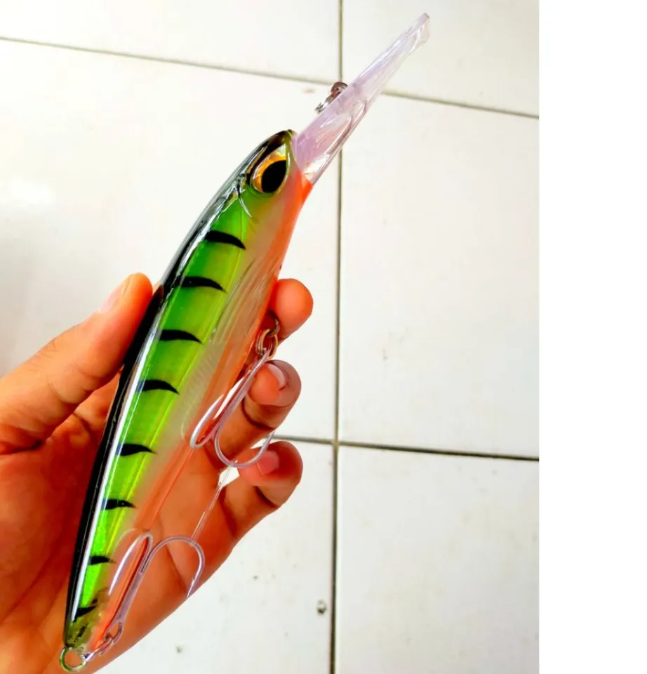 COD Bayar Ditempat Hard Lure Minnow Kyoto T REX 70 Gram 16 CM