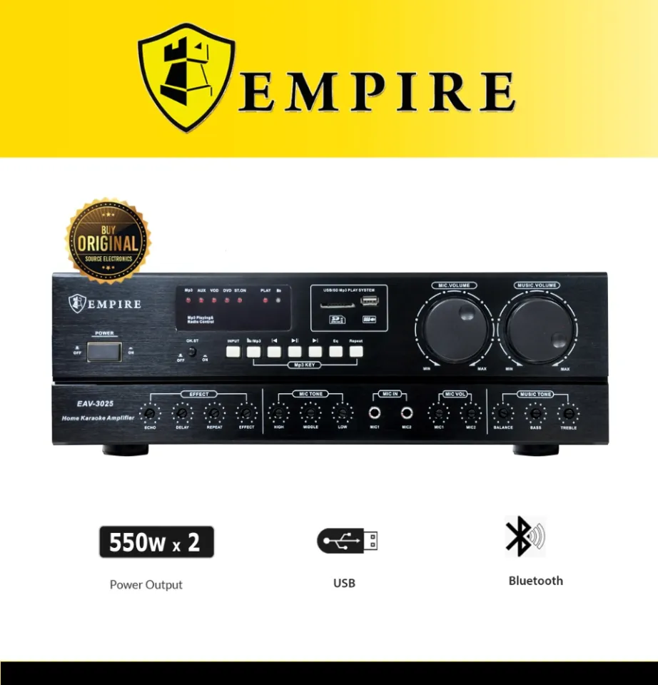 Empire EAV-3025 Professional Karaoke 550W Amplifier