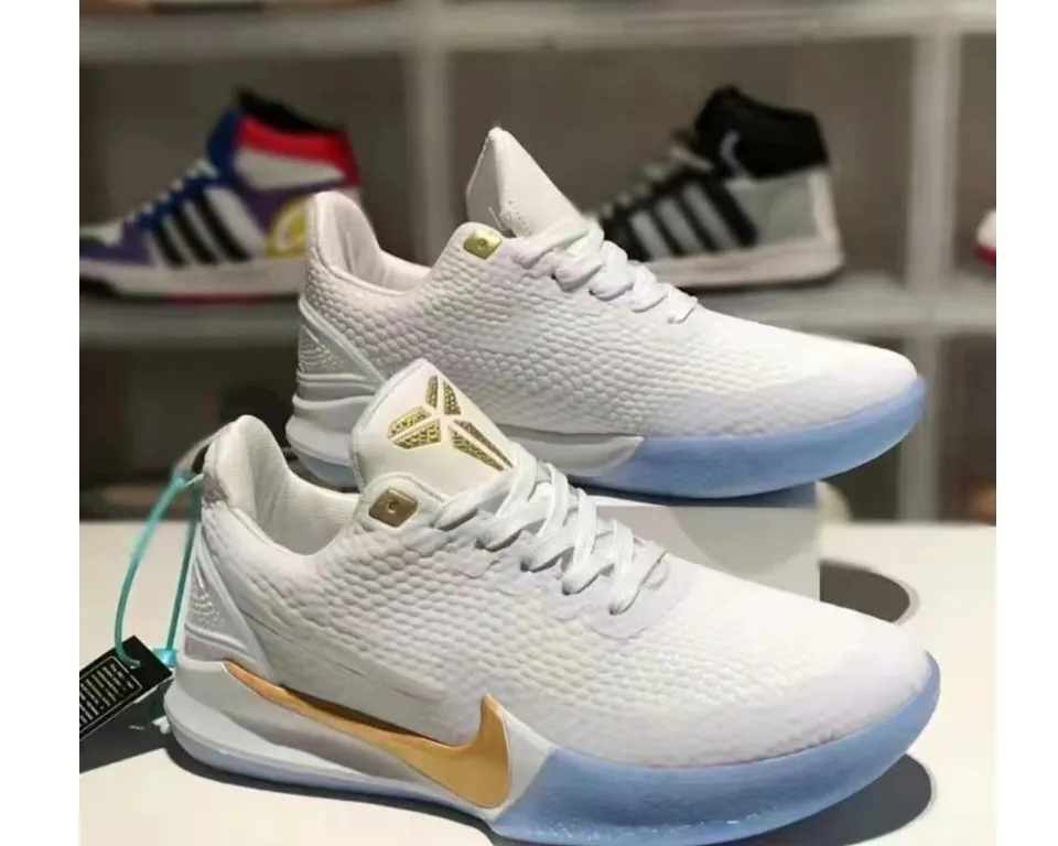 Mamba focus white and on sale gold