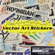 Vector Art Stickers