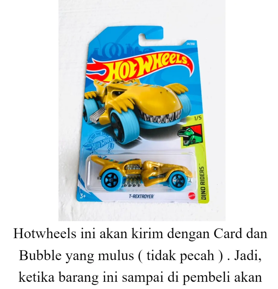 HOTWHEELS HOT WHEELS T-REXTROYER KUNING TREX DINO RODERS