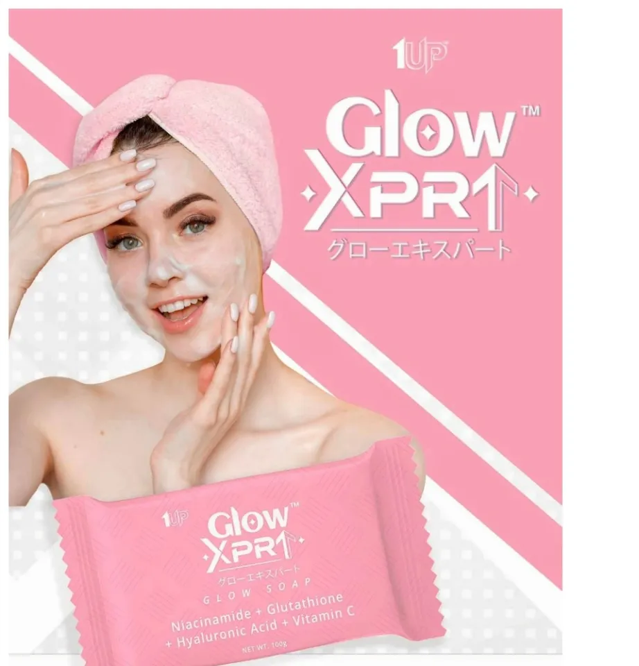 glow xprt glutathione GLOW XPRT GLOW SOAP with Niacinamide + GLutathione + Hyaluronic Acid +  Vitamin C
