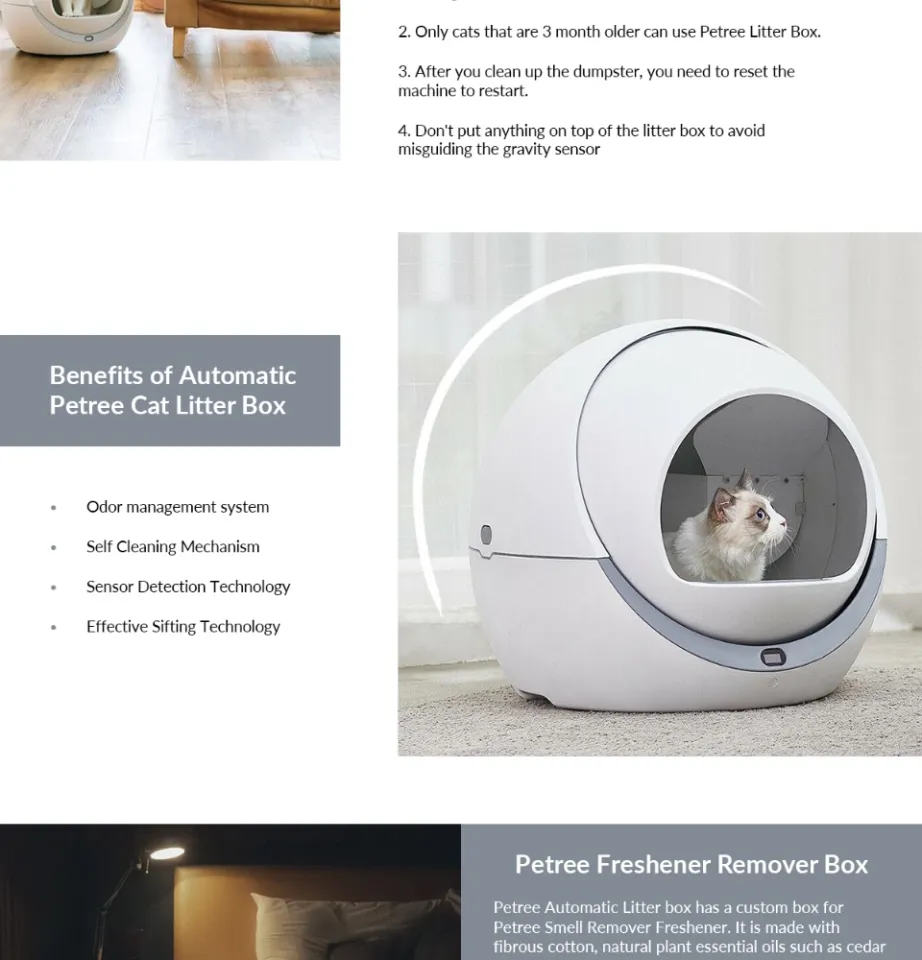 PETREE Automatic Cat Litter Box WIFI Model Gen Model Official