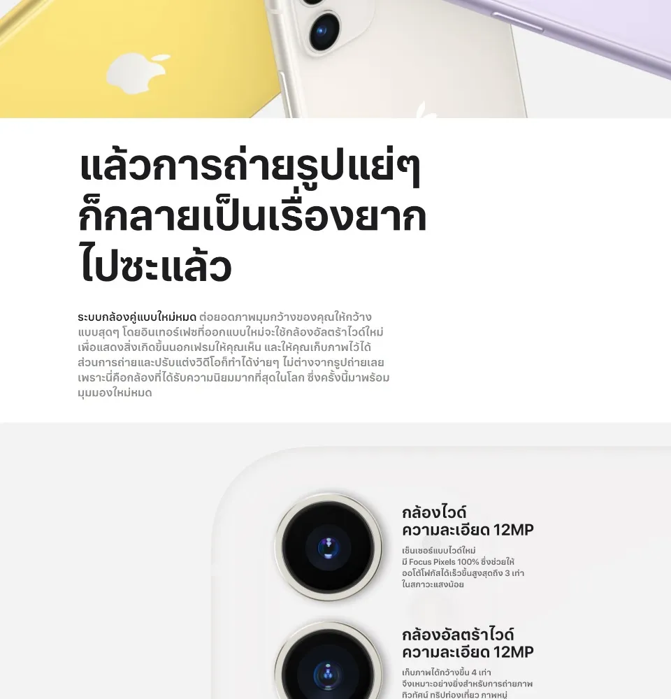 Apple iPhone 11 (เลือกความจุ+สีได้)