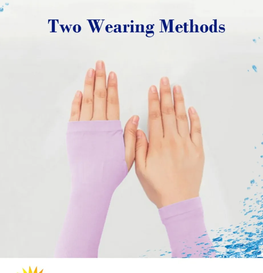 Ice Arm Sleeves 1 Pair Hand Sock Ice Silk Sunblock Cool Arm Sleeves UV  Protection With Finger Hole Cuff Women and Men Outdoor Running Hiking Arm  Socks 冰袖, Cute Baby