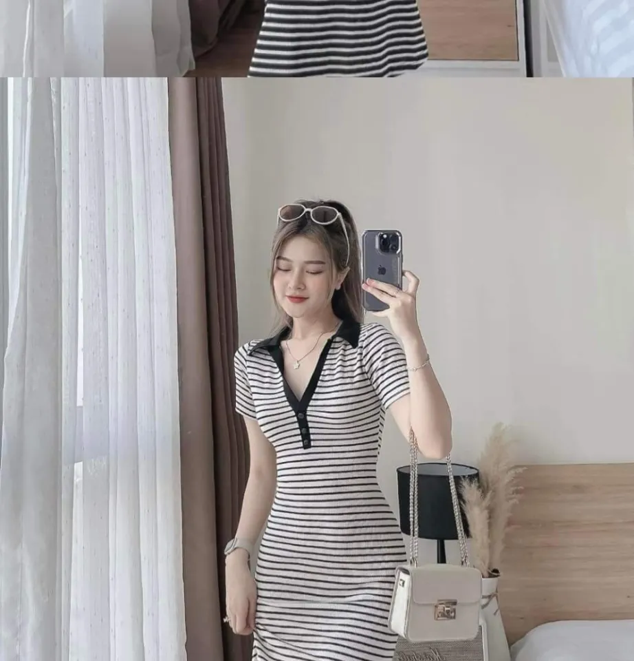 Váy Polo Nữ Dáng Dài đầm Cổ Polo Suông Kiểu Hàn Quốc giá rẻ Tháng  1,2024|BigGo Việt Nam