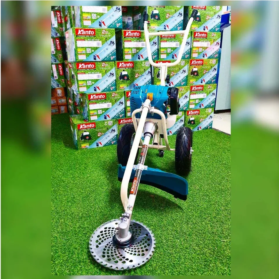KANTO รถเข็นตัดหญ้า 2 จังหวะ รุ่น KT-LION-MOWER เครื่องยนต์ (49.4 cc | 4 HP | 2.9 กิโลวัตต์ | 7000 RPM) เครื่องตัดหญ้า