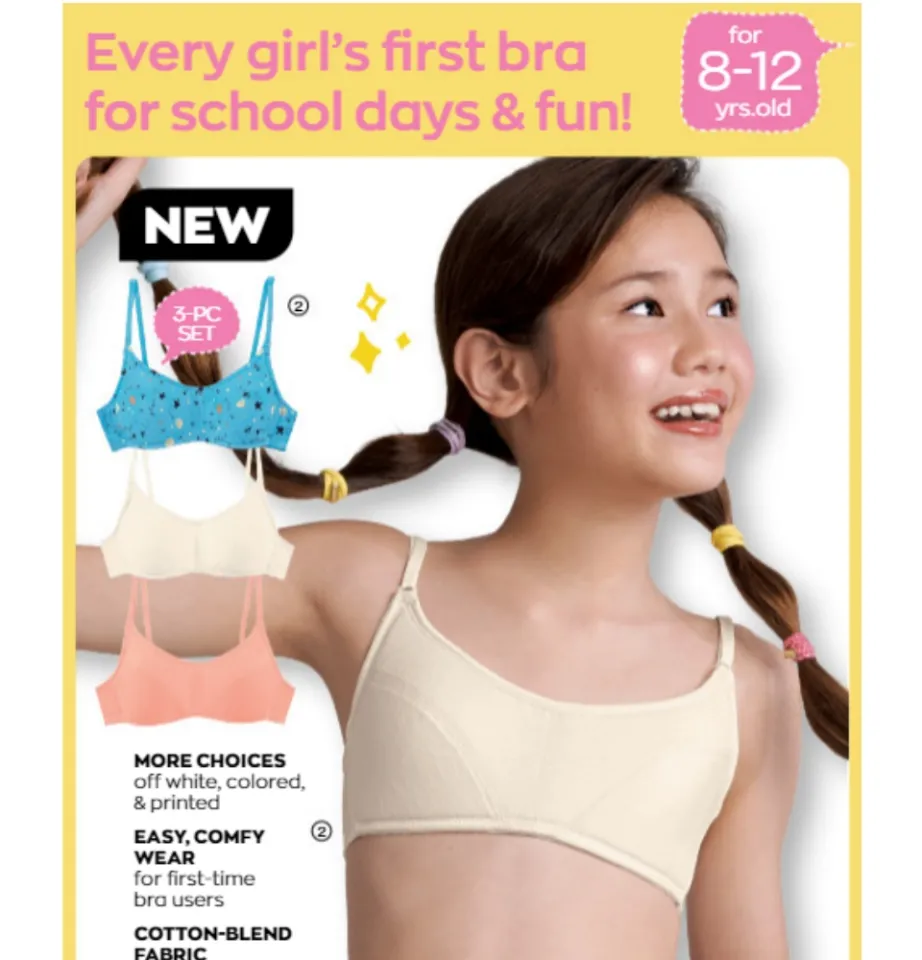 New Fashion Printed Cotton Girl Bra Underwear Student Bra Teen