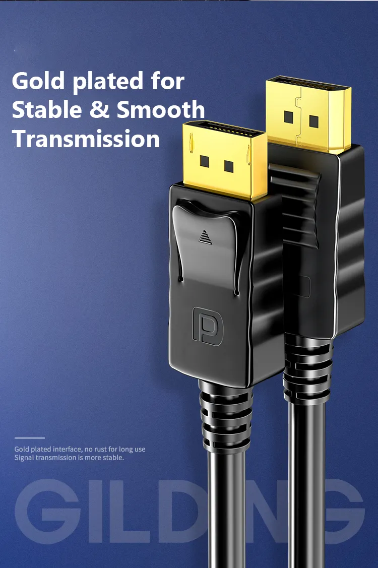 Samzhe DisplayPort 1.2 Cable 4K 1m-3m 5 <ul> <li>Easy and Superior Connection</li> <li>Ultra HD 4K@60Hz</li> <li>High-performance Signal Transmission & Durability</li> </ul>
