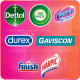 Dettol Durex Finish AirWick Gaviscon Vanish Harpic