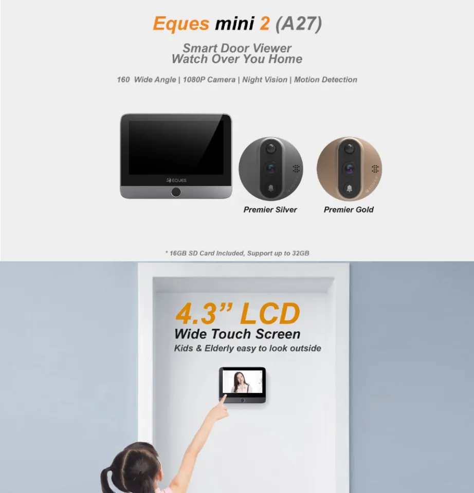 Peephole Viewer Veiu Smart Doorbell Review Eques Door Viewer VEIU