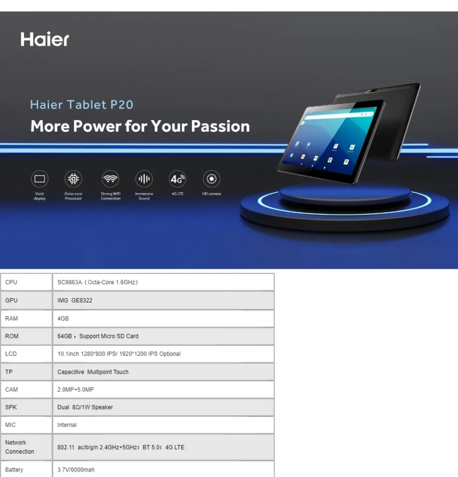 Haier Tab P20 | 10