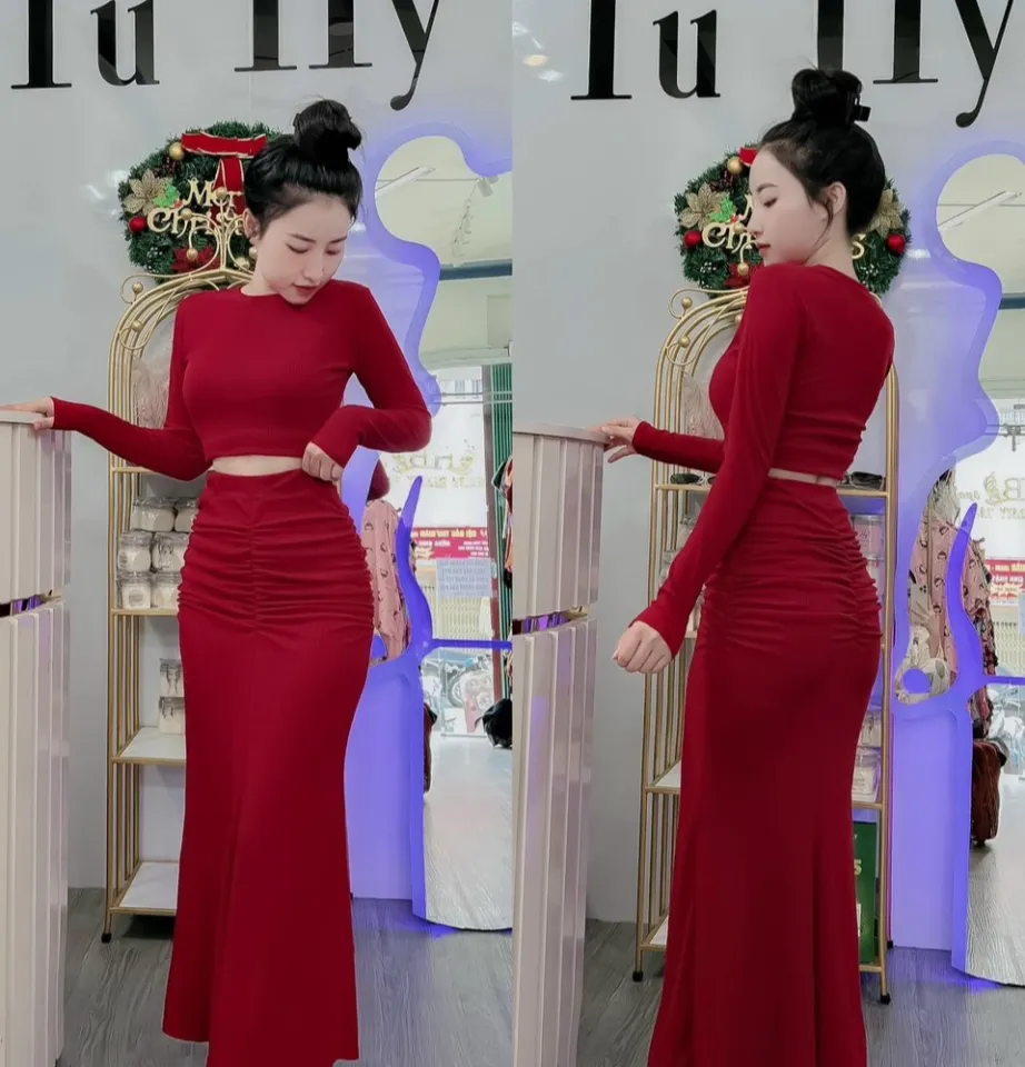 Đầm Kim Sa Đuôi Cá Cao Cấp - HN1005