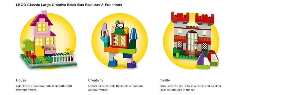 LEGO Classic Large Creative Brick Box 10698 (790 Pieces) 790 Piece