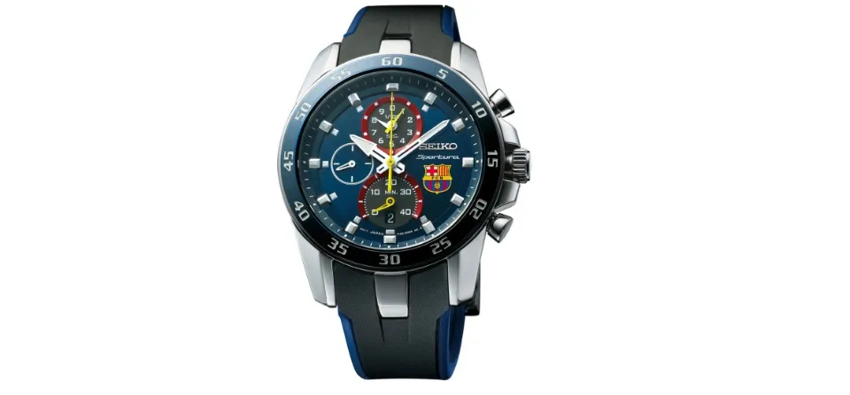 Barcelona Hitam Tali Jam Seiko Sportura Seiko Sportura FC