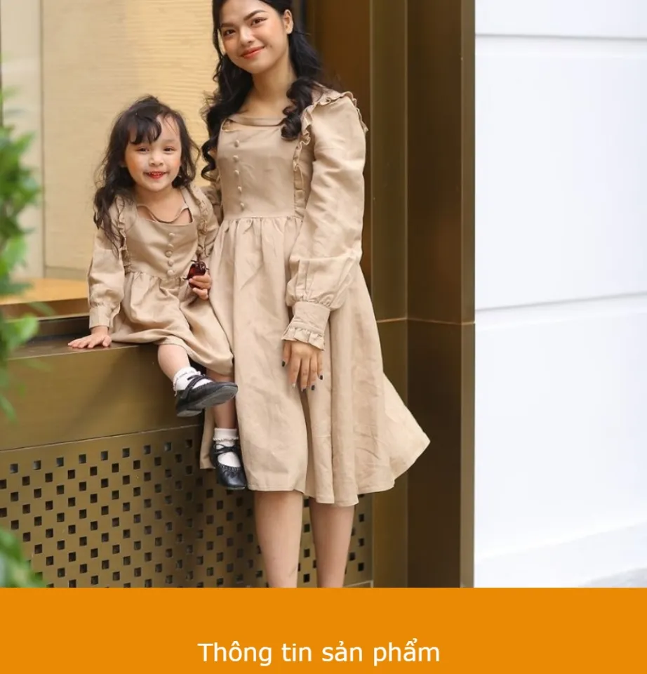 Váy thu đông dài tay cho mẹ và bé | Shopee Việt Nam