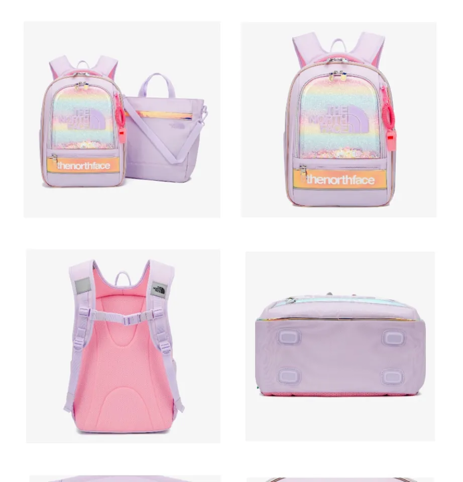 The North Face】 Korea backpack school bag GIRLS WIDE BLING