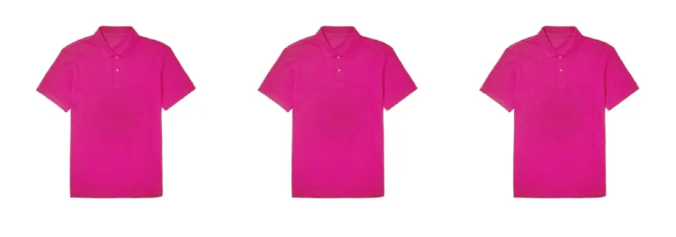 Polo Shirt Fuchsia Pink Plain Unisex Adult T Shirt With Collar Good Quality Lazada PH