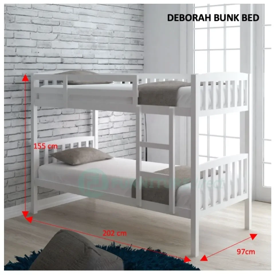 Double decker online bed size