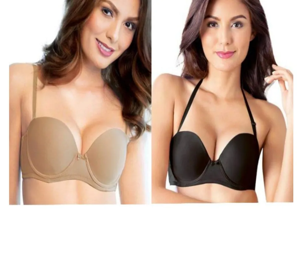 Regina Underwire Convertible / Strapless Moulded Tshirt Bra Available in  Skintone Nude and Black 40B 40C