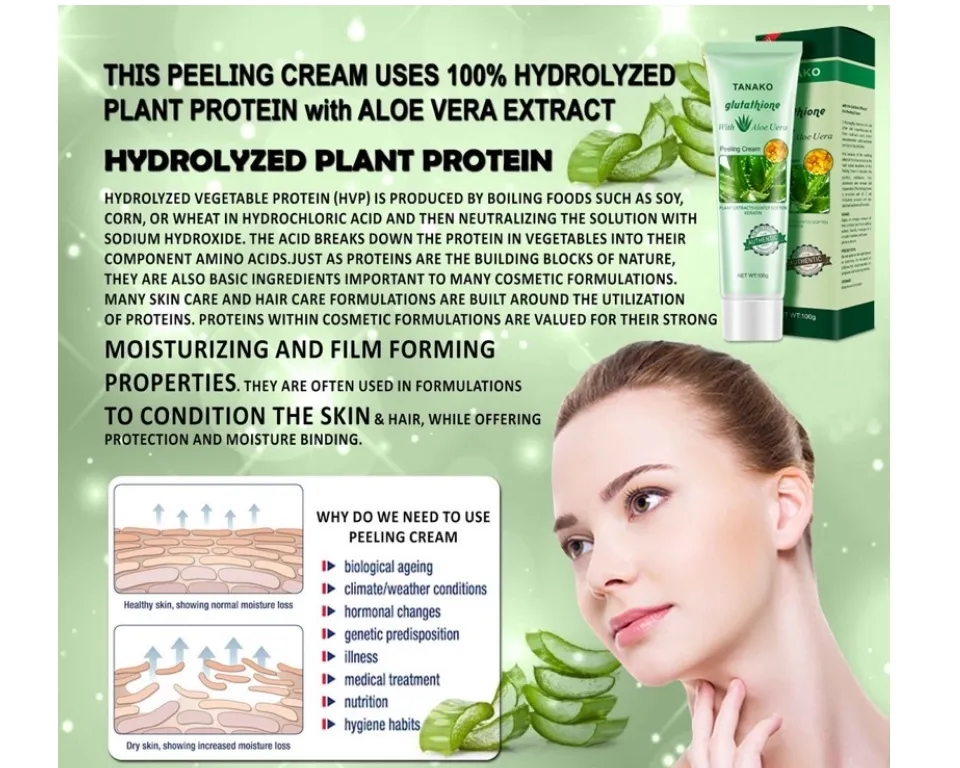 tanako glutathione Tanako Glutathione With Aloe Vera Magic Peeling Gel Cream 100g