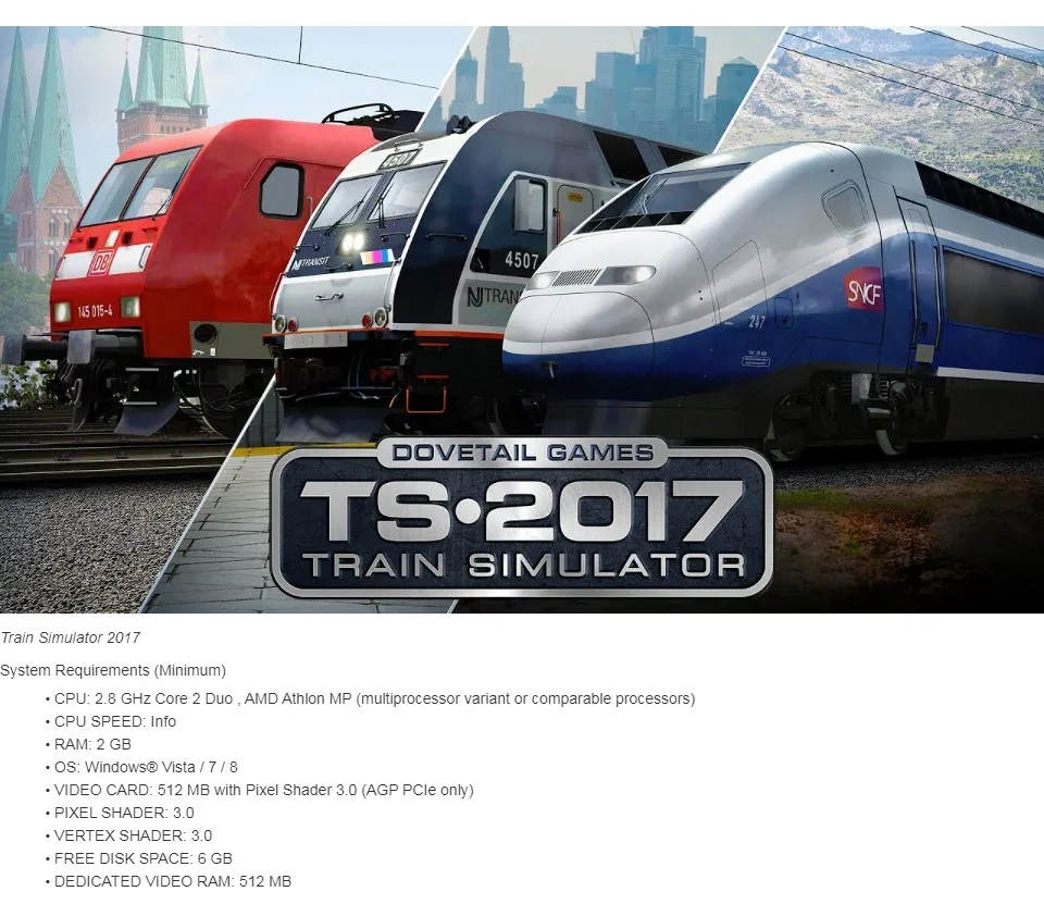 Train Simulator 2017 PC GAME [Offline INSTALLATION] | Lazada