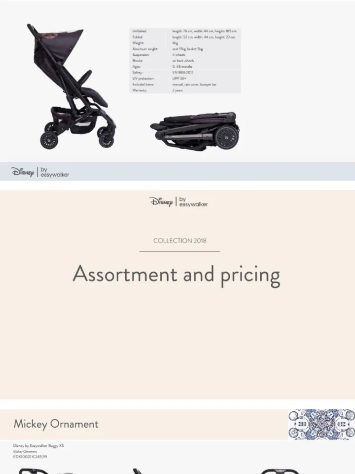 EASYWALKER DISNEY BUGGY XS* Cabin size*6kg*Newborn to 20kg*