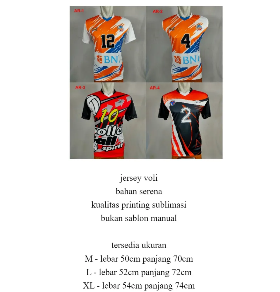 jersey proliga bni46 2022 kaos atasan bni voli jersey printing