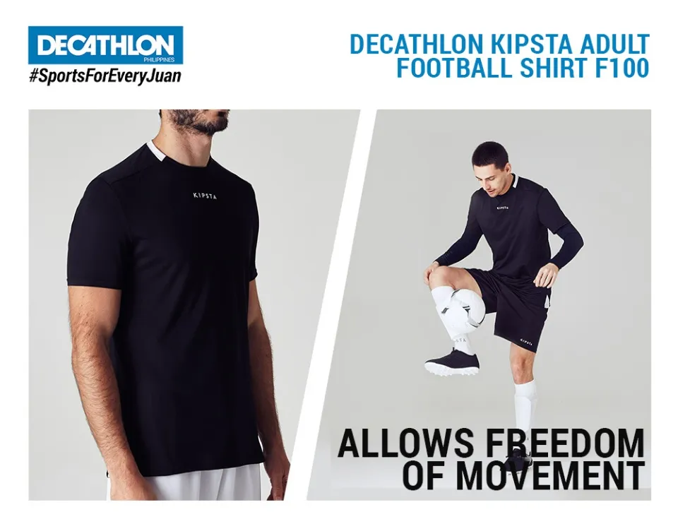 Decathlon Adult Football Jerseys Adult Football Shirt F500 Plain Red