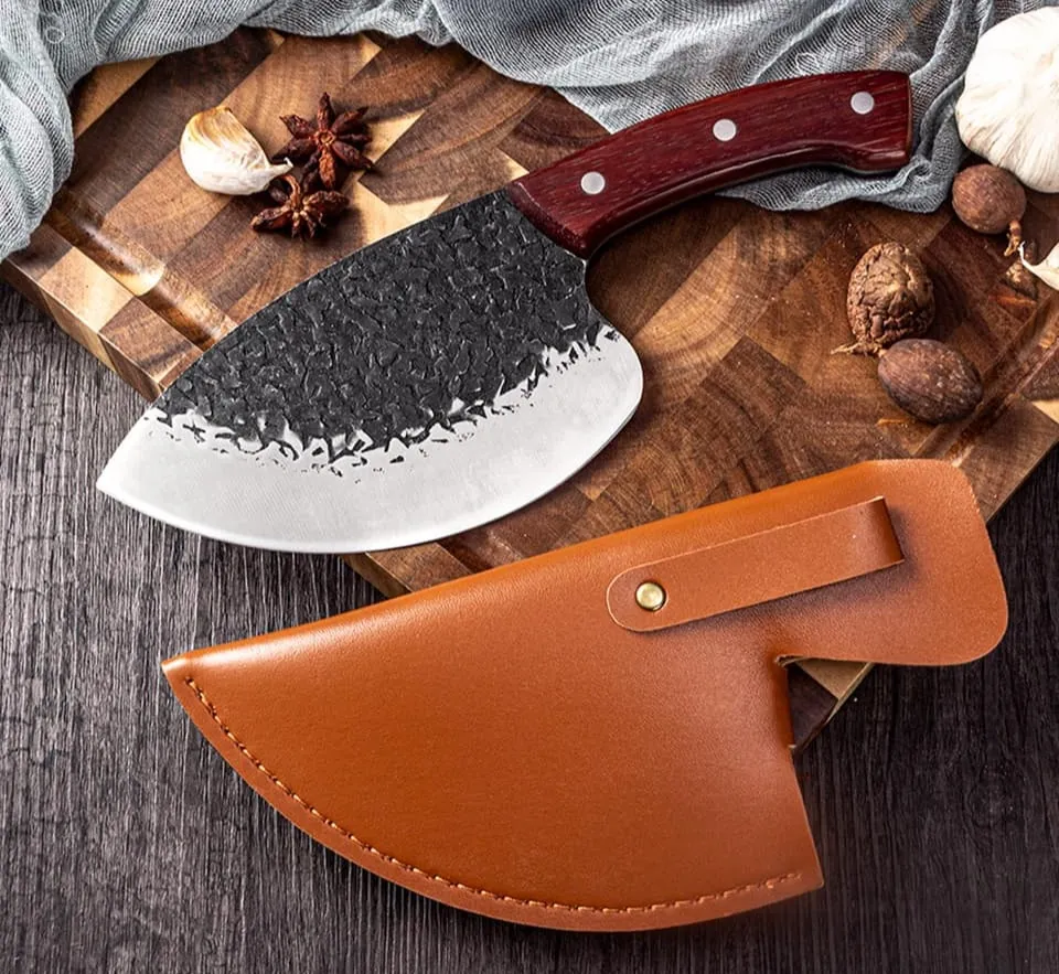 Meat Cleaver, Fishing Butcher Knife Meat Cleaver Seafood Market Aquatic Fish  Knife Professional Tool Cooking Kitchen Knife Sharp Slaughter Cleaver Knife  : : Home