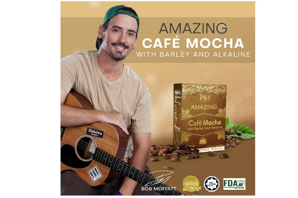 IAM WORLDWIDE Amazing Cafe Mocha with Barley and Alkaline, FREE SHIPPING