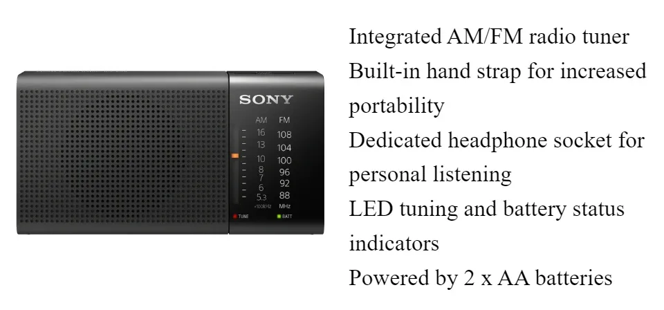 Portable Radio, ICF-P36