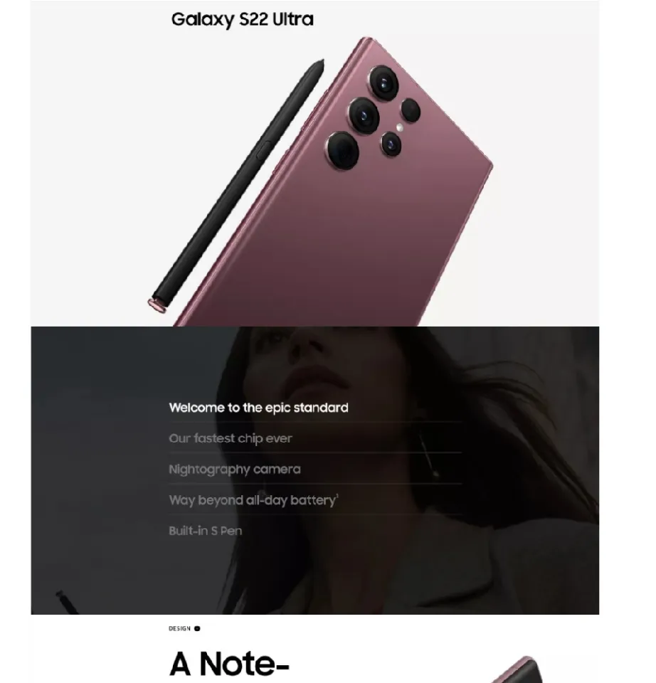 Samsung Galaxy S22 Ultra 5G 256GB 1 Year Local Samsung Warranty