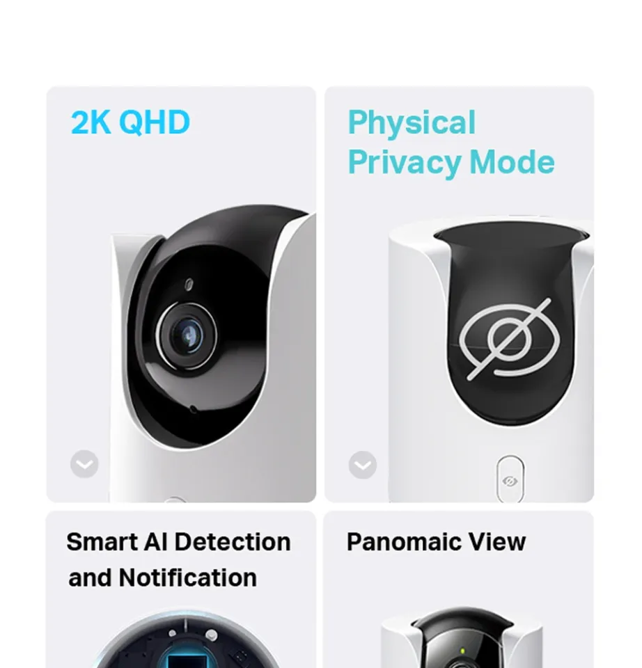TP-Link Tapo 2K QHD Pan/Tilt Wi-Fi Camera | Apple HomeKit | Physical  Privacy Mode | Color Night Vision | Motion Tracking | 2-Way Audio |  Local/Cloud