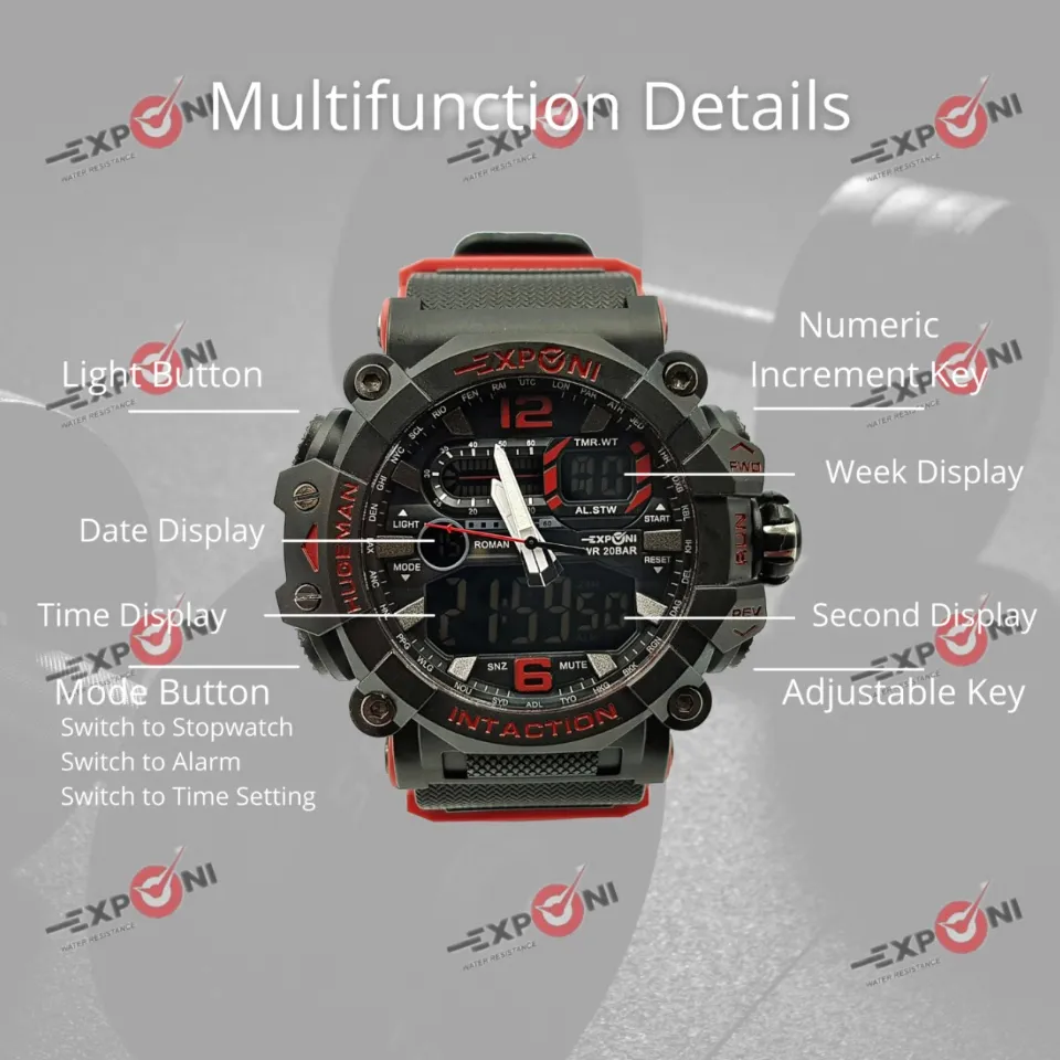 EXPONI Tactical & Outdoor Water Resistant Men's Watch | Shop Today. Get it  Tomorrow! | takealot.com