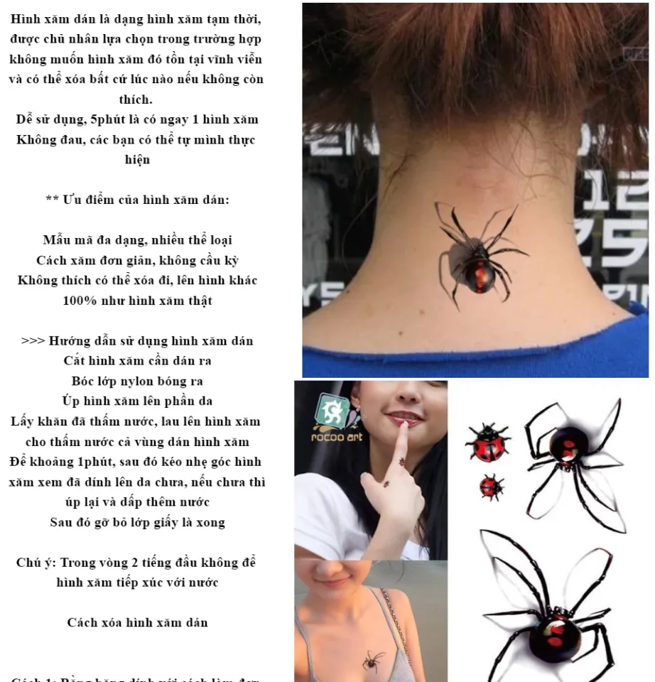 Tattoo Hair Spider (Con Nhện) | KINGU TV - YouTube