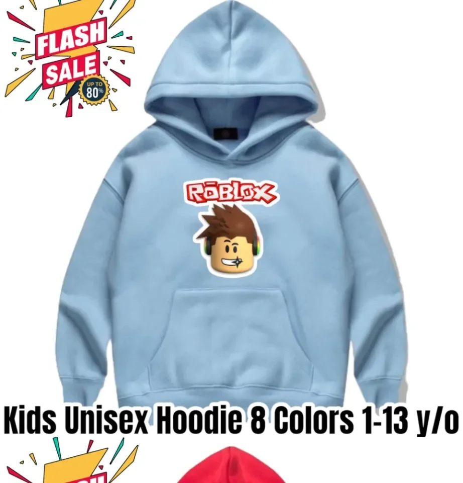 8COLORS ROBLOX GAME GAMER KIDS HOODIE JACKET 1-12 YEARS OLD UNISEX BOYS  GIRLS BABY TEENS