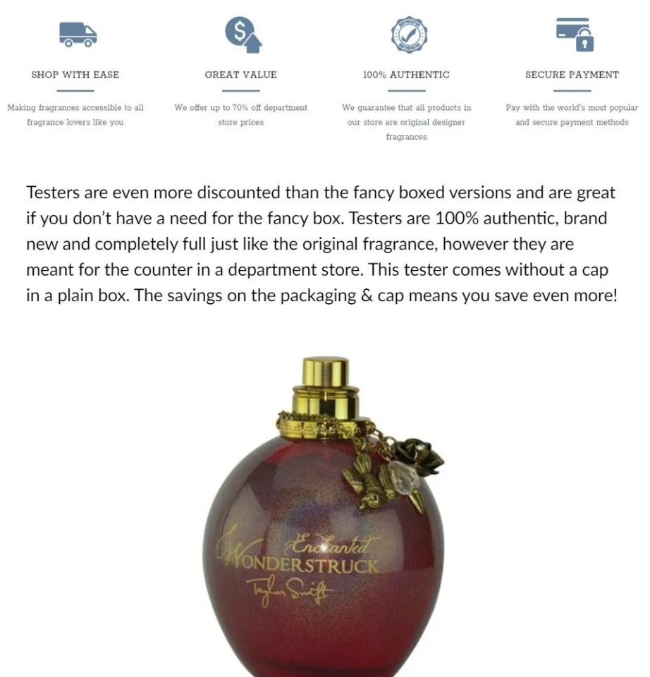 Taylor Swift Wonderstruck Enchanted EDP for Women (100ml Tester